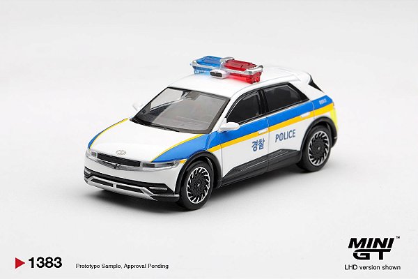 PRÉ VENDA - MINI GT - Hyundai Ioniq 5 Police Korea (1383)