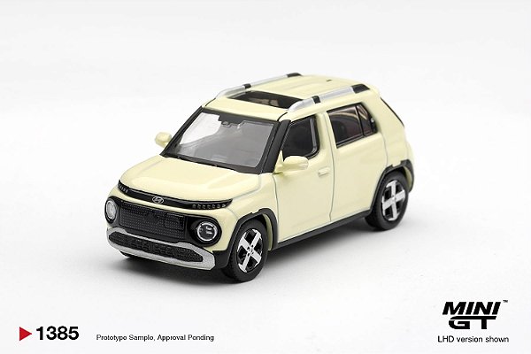 PRÉ VENDA - MINI GT - Hyundai Casper Butter Cream yellow (1385)