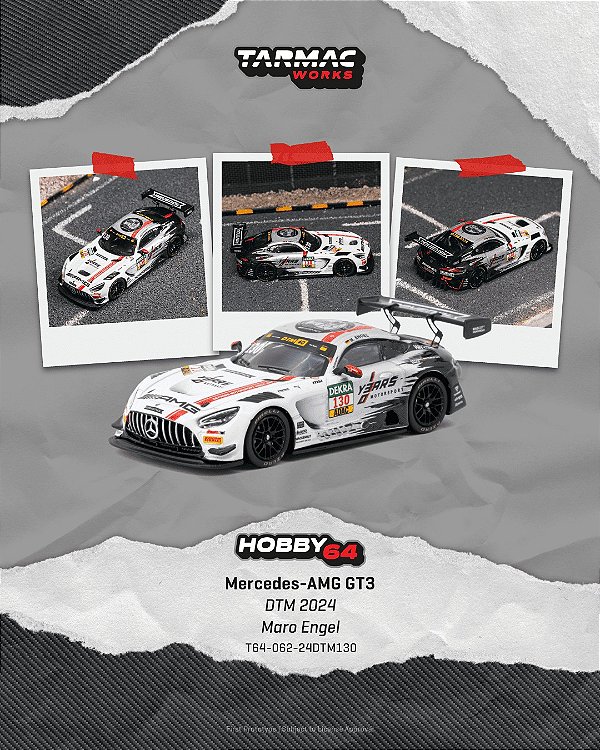PRÉ VENDA - TARMAC WORKS - Mercedes AMG GT3 DTM 2024 Year's