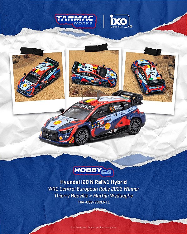 PRÉ VENDA - TARMAC WORKS - Hyundai I20 N Rally1 Hybrid WRC European Rally 2023 Winner #11