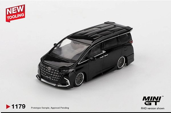 PRÉ VENDA - MINI GT - Toyota Alphard 40 KUHL Black (1179)