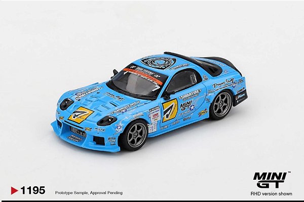 PRÉ VENDA - MINI GT - Mazda RX-7 RE-Amemiya D1GP Blue (1195)