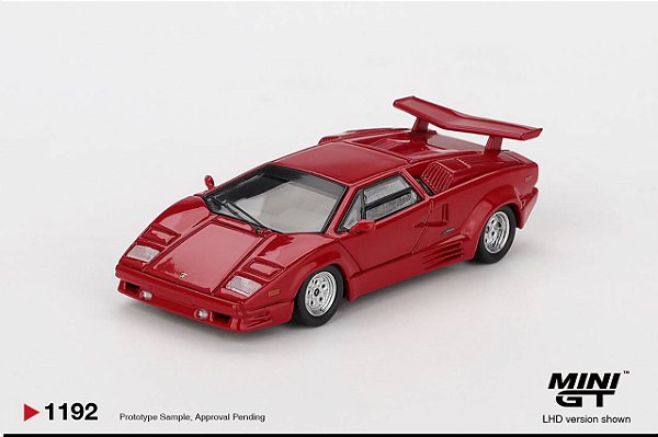 PRÉ VENDA - MINI GT - Lamborghini Countach 25th Red (1192)