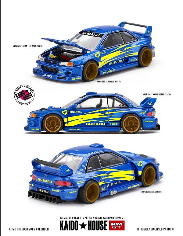 PRÉ VENDA - KAIDO HOUSE - Subaru Impreza WRC STI V1