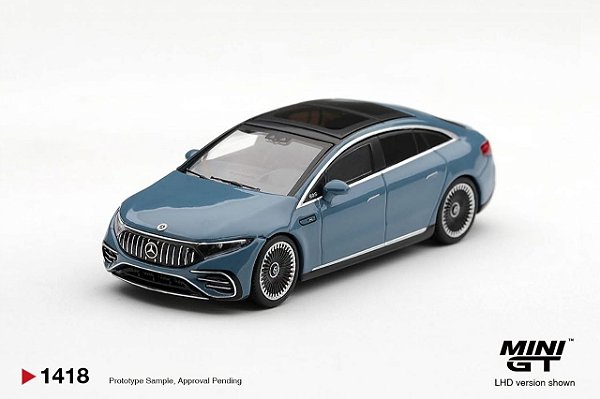 PRÉ VENDA - MINI GT - Mercedes-AMG EQS 53 Blue (1418)