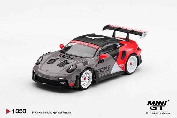 PRÉ VENDA - MINI GT - Porsche 911 GT3 RS STAPLE x INOZETEC (1353)