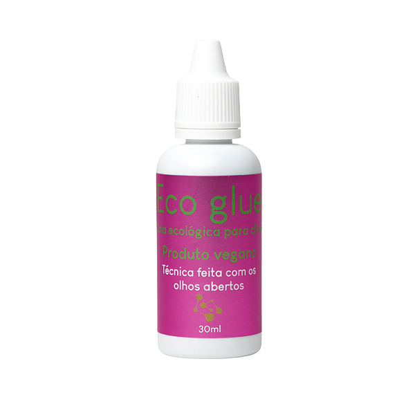 Cola Vegana Para Cílios Hipoalergênica Livre de Cianocrilato 30ml Eco Glue