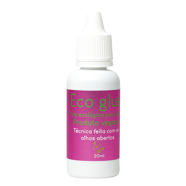 Cola Vegana Para Cílios Hipoalergênica Livre de Cianocrilato 20ml Eco Glue