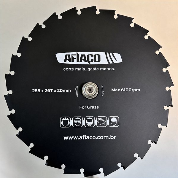 DISCO DE CORTE TIPO STARTER - DIMENSOES: 255 X 26TX 20MM AFIACO