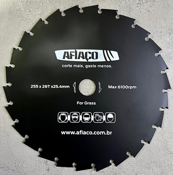 DISCO DE CORTE TIPO STARTER - DIMENSOES: 255X26TX25.4MM AFIACO