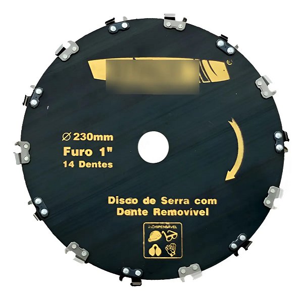 Disco De Serra Afiaço 14 Dentes Removíveis