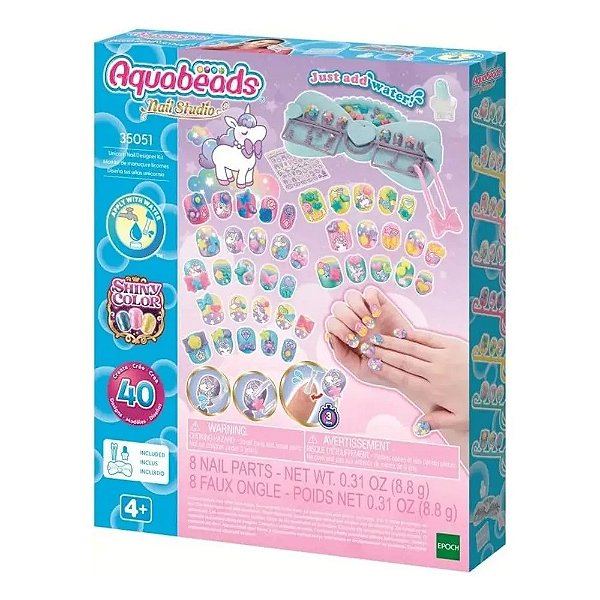 Conjunto Aquabeads - Unhas Unicórnio Designer - Epoch