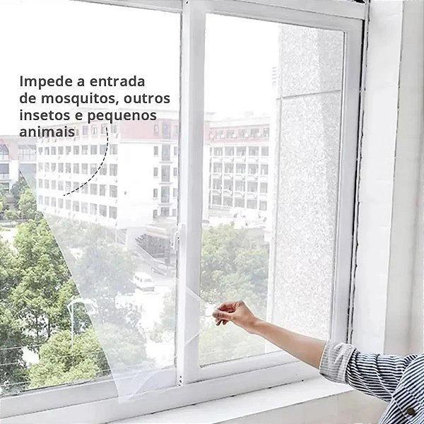 Tela Mosqueteira Janela Anti-inseto Mosquito Mosca Grande Cor Tela Mosquiteira Anti-inseto 130x150cm