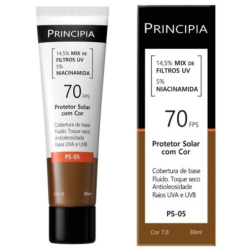 Principia Protetor Solar Facial PS-05 FPS 70 Cor 7.0 30ml
