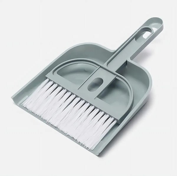 Kit Mini-Vassoura e Pá para Limpeza Cores Sortidas