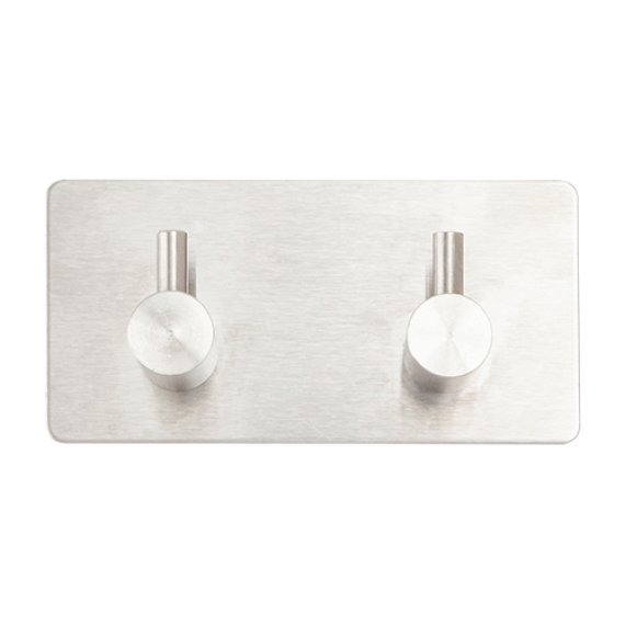 Gancho Duplo Adesivo em Metal