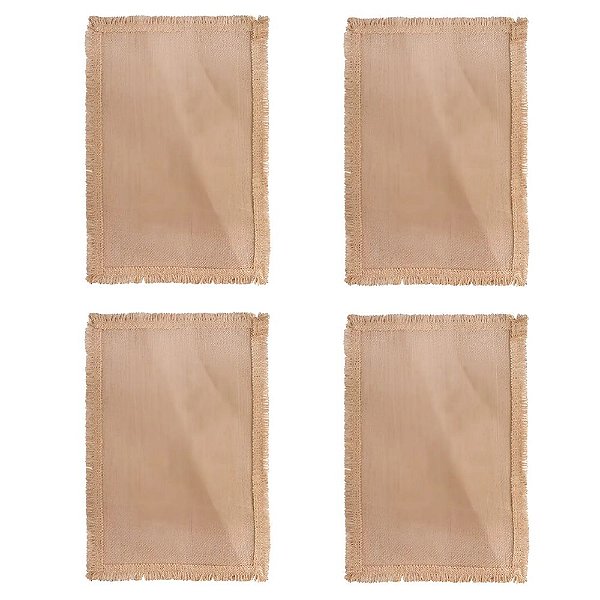 Kit 4 Jogo Americano Retangular de Linho 45 x 30 cm