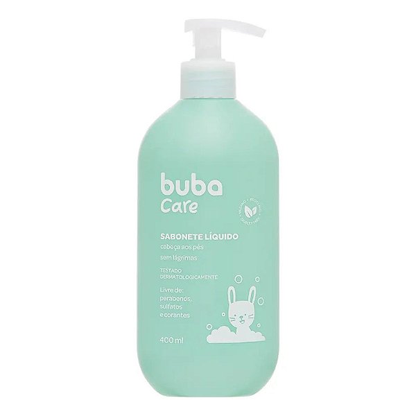 Sabonete Líquido Bebê e Infantil Buba Care 400ml