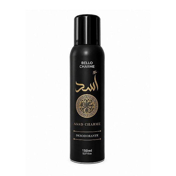 Bello Charme Desodorante Spray Corporal Masculino Asad Black 150g