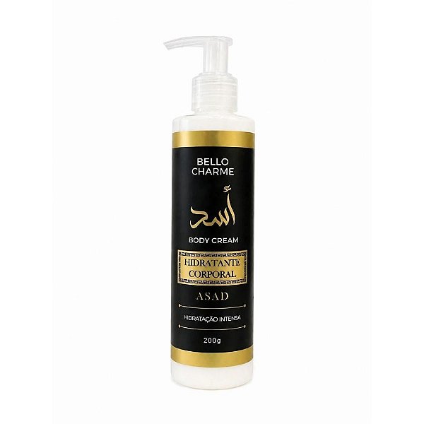 Bello Charme Creme Hidratante Corporal Masculino Asad Black 200g