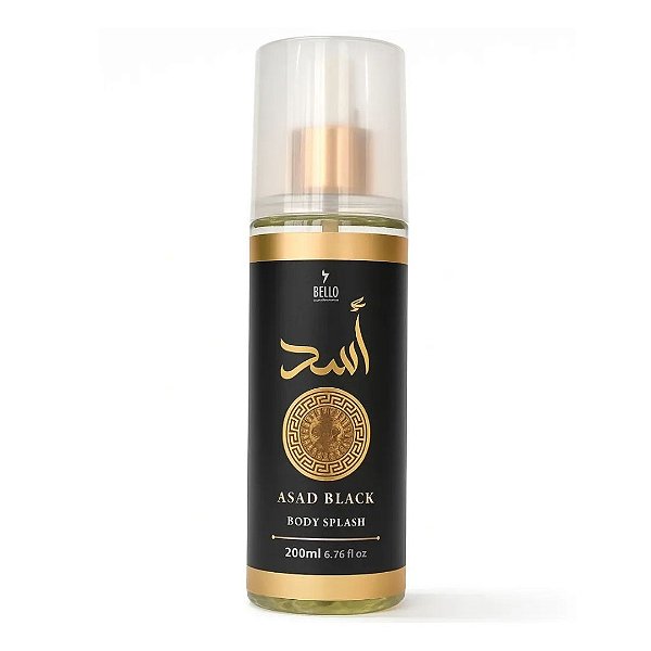 Bello Charme Body Splash Masculino Asad Black 200ml