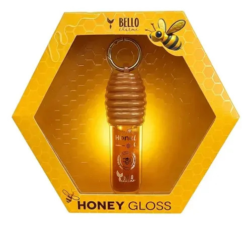 Bello Charme Gloss Honey/mel Com Chaveiro 5ml Nude