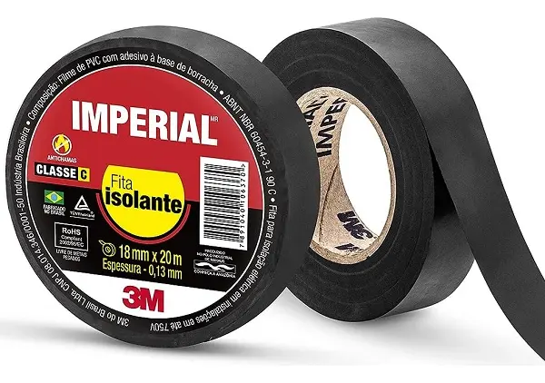 FITA ISOLANTE 3M IMPERIAL 5mx18mm PRETA