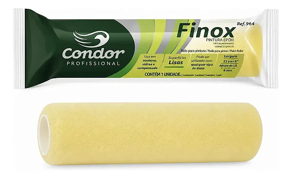 ROLO FINOX CONDOR 23CM S/ SUPORTE