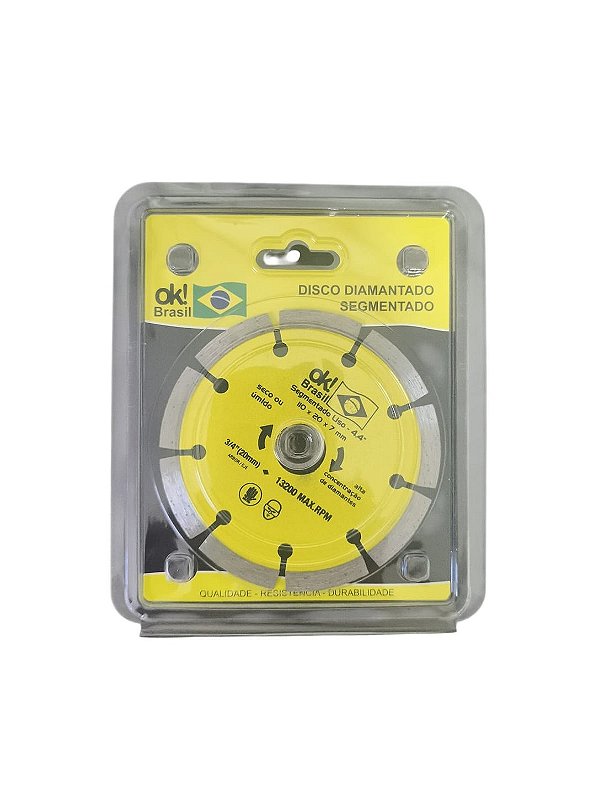 DISCO DIAMANTADO SEGAMENTADO 110x8mm OK BRASIL