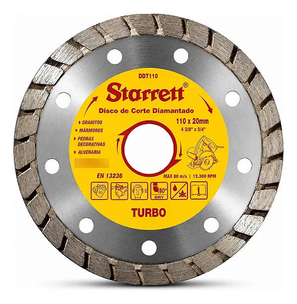 DISCO DIAMANTADO 110mm TURBO STARRETT