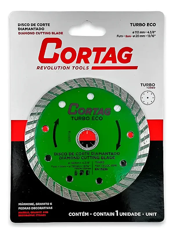 DISCO DIAMATADO TURBO ECO 110mm CORTAG