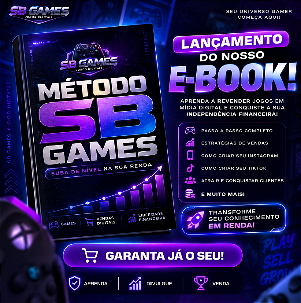 E-BOOK SB GAMES (COMO REVENDER JOGOS)