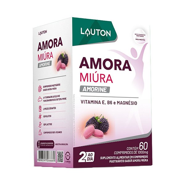 AMORA MIURA PREMIUM 750MG (COMP MASTIGÁVEL) LAUTON