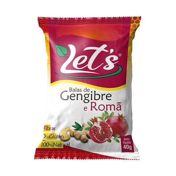 BALA DE GENGIBRE E ROMÃ DP C/12