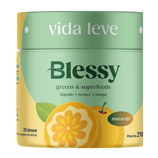 Blessy Greens Sabor Maracujá 210g (30 doses)