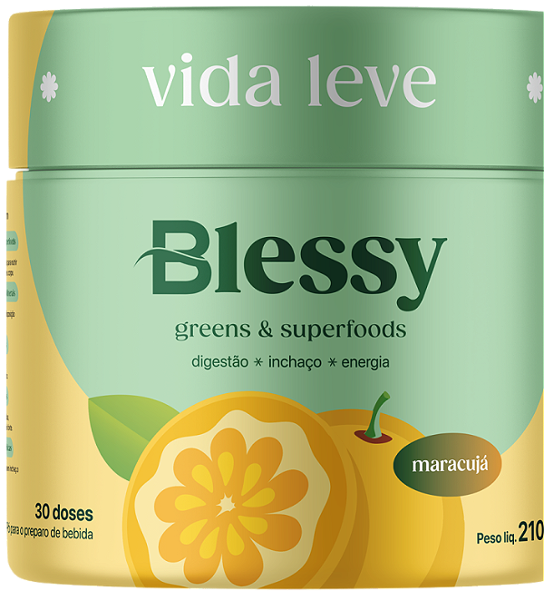 Blessy Greens Sabor Maracujá 210g (30 doses)