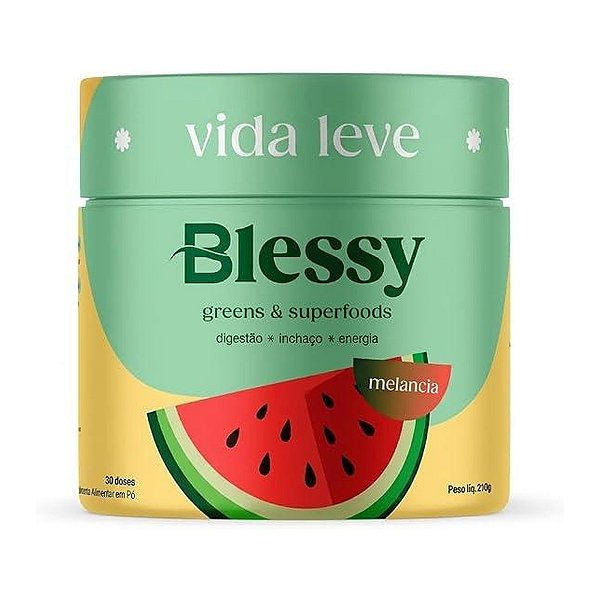 Blessy Greens Sabor Melancia 210g (30 doses)