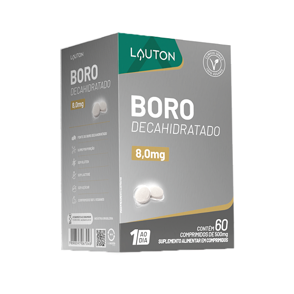 BORO DECAHIDRATADO 500MG 60COMP (1AO DIA) LAUTON