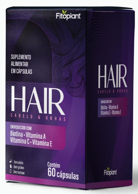 CABELO E UNHA 500mg 60caps ( A,B1,B2,B3,B6,B12)  FITOPLANT
