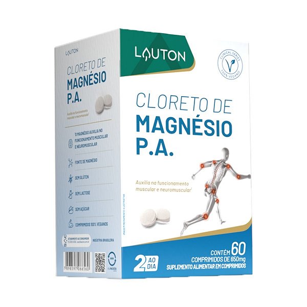 CLORETO DE MAGNESIO - 60 CPS LAUTON