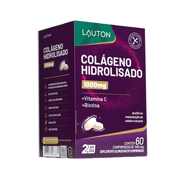 COLÁGENO HIDROLISADO 1000MG 60COMP LAUTON