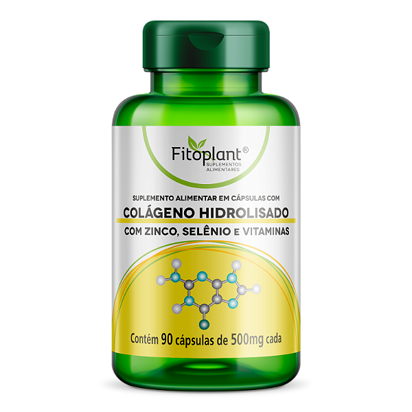 COLÁGENO HIDROLISADO COM ZINCO,SELÊNIO E VITAMINAS 500 mg 90caps