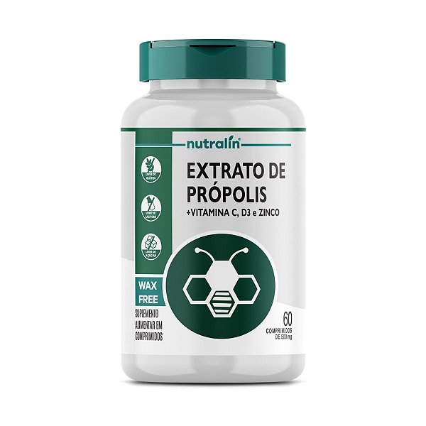 EXTRATO DE PRÓPOLIS 60 COMP NUTRALIN