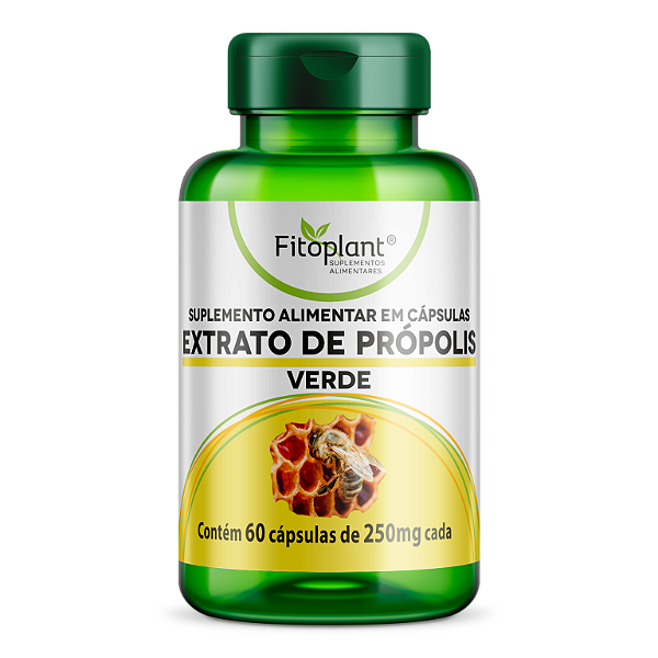 EXTRATO DE PRÓPOLIS VERDE 500mg 60caps  FITOPLANT