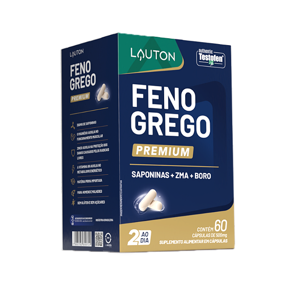 FENO GREGO SAPONINAS+ZMA+BORO 500MG 60CAPS LAUTON