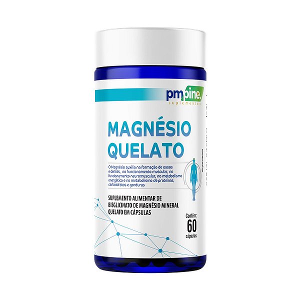 MAGNÉSIO QUELATO 500mg 60caps PMPINE