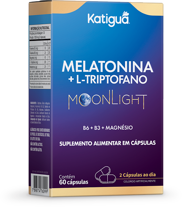 MELATONINA + TRIPTOFANO 500MG 60CAPS KATIGUA