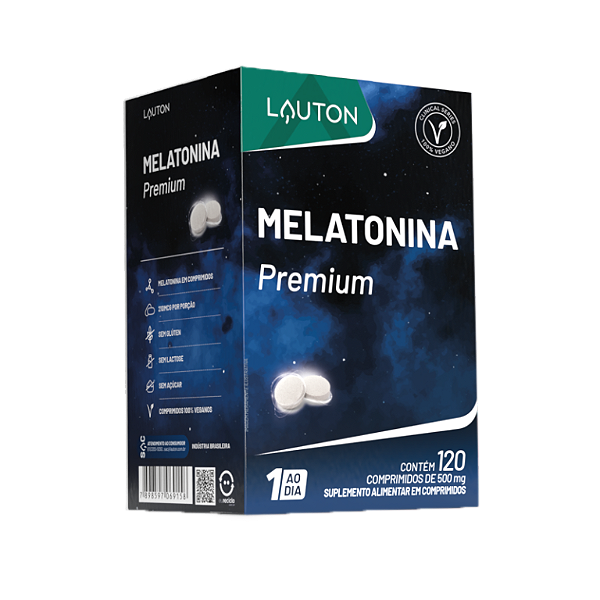 MELATONINA 500MG 120COMP (1 AO DIA) LAUTON
