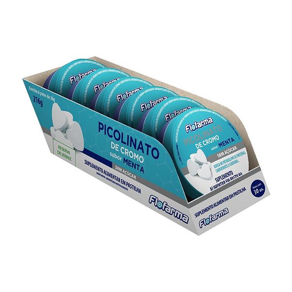 PASTILHA PICOLINATO DE CROMO SABOR MENTA DP C/6