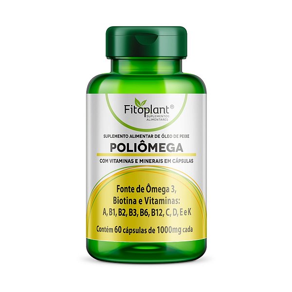 POLIÔMEGA 1400mg 60caps  FITOPLANT